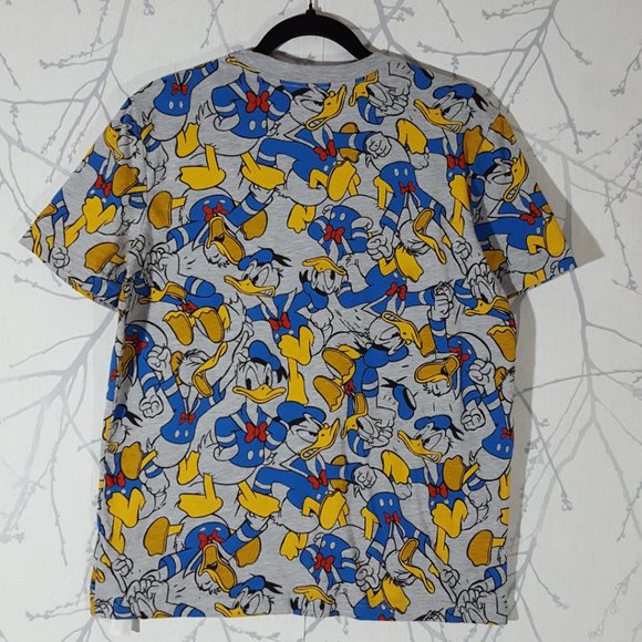 Disney Gray Donald Duck Printed Crewneck Short Sleeve T-Shirt - Picture 3 of 4
